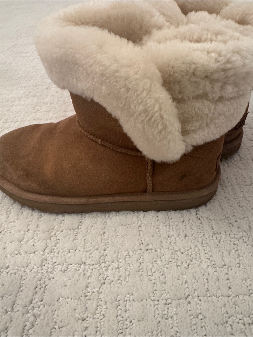 UGG Shearling Lined Boot Interior - Cream